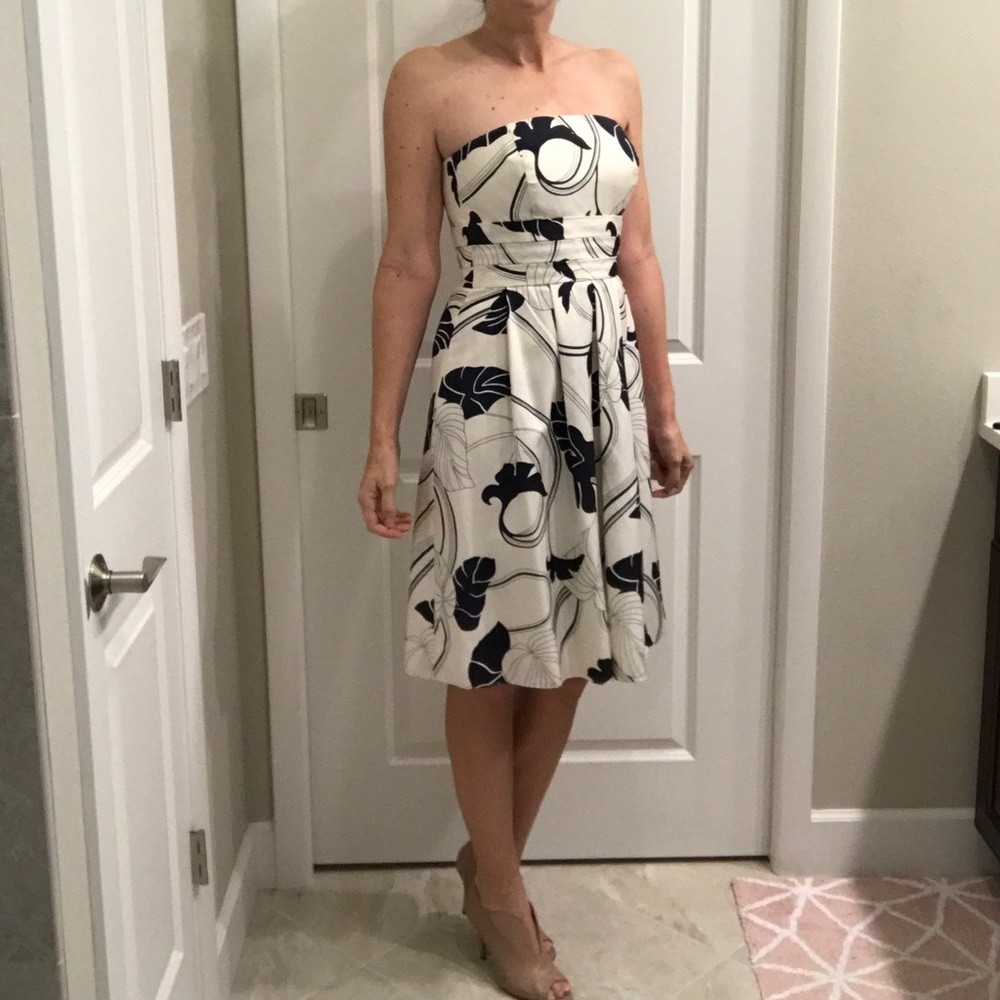 Ann Taylor Strapless Silk Dress. Sz 4